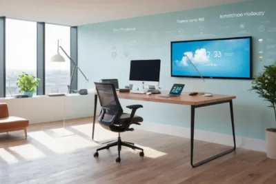 Bureau moderne alliant innovation et confort