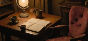 Un bureau sombre