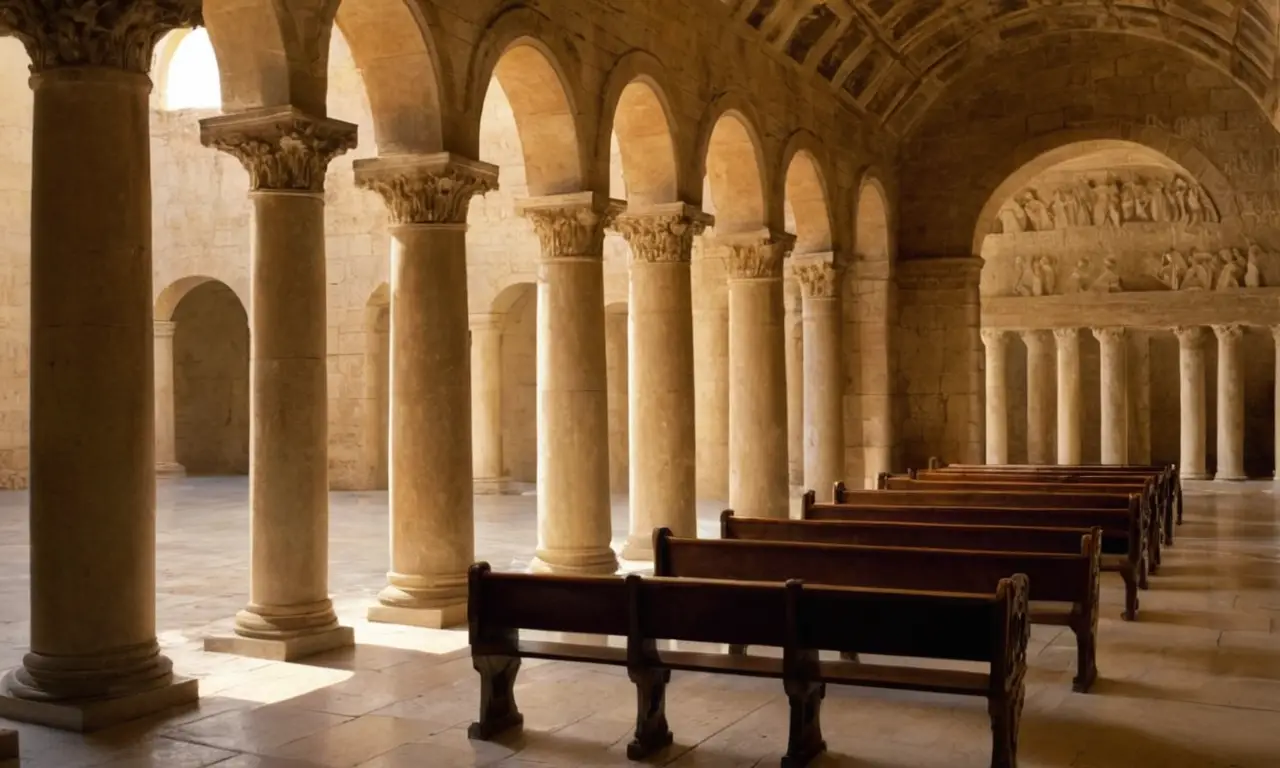 Salle daudience romaine riche en détails