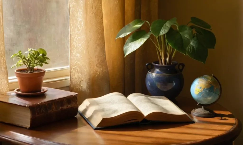 Un bureau contemplatif inspirant la tranquillité