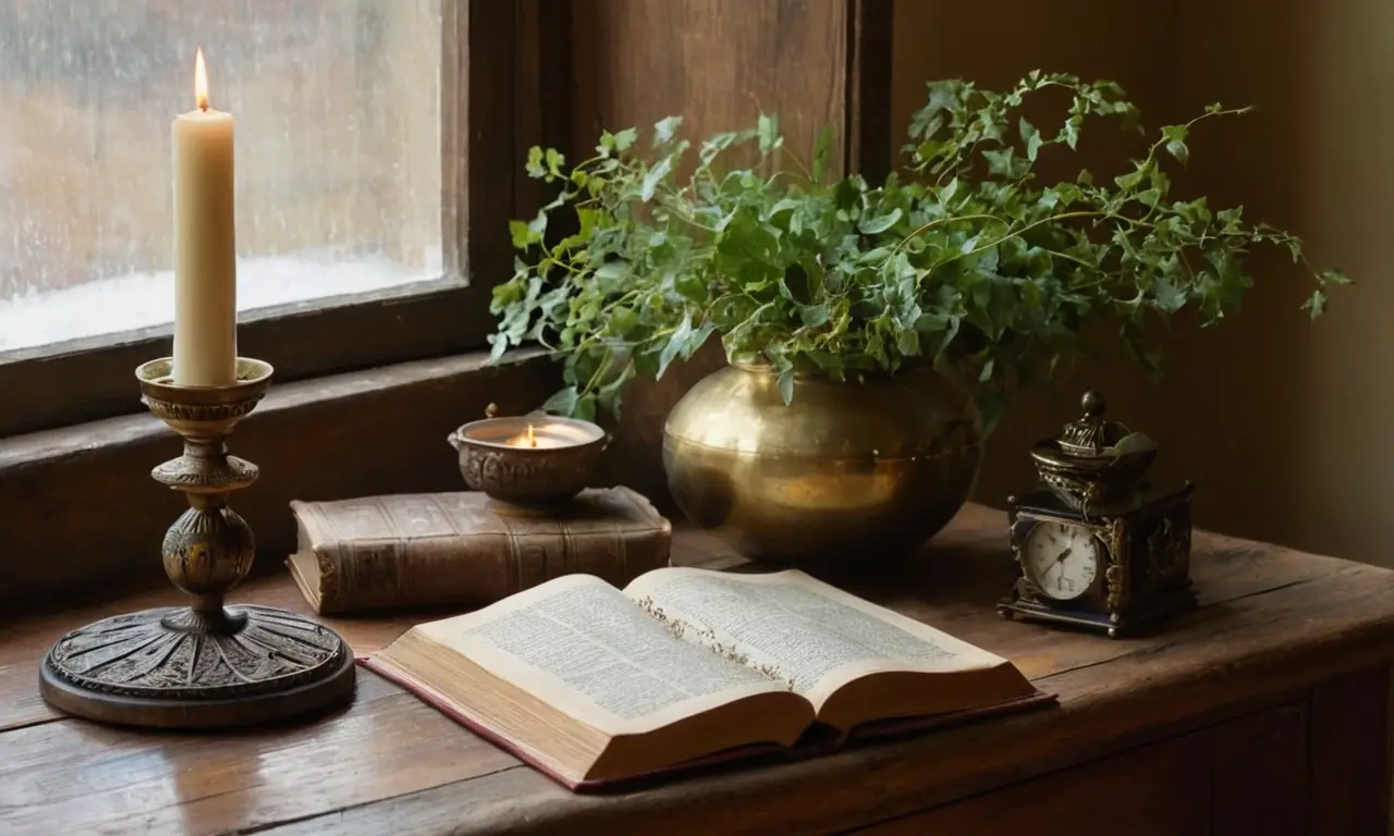 Livre ancien sur un bureau en bois