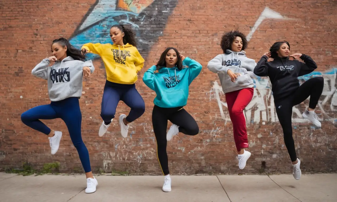 Dancers énergétiques vibrent dans un décor urbain