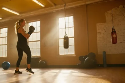 Salle de gym dynamique et énergique