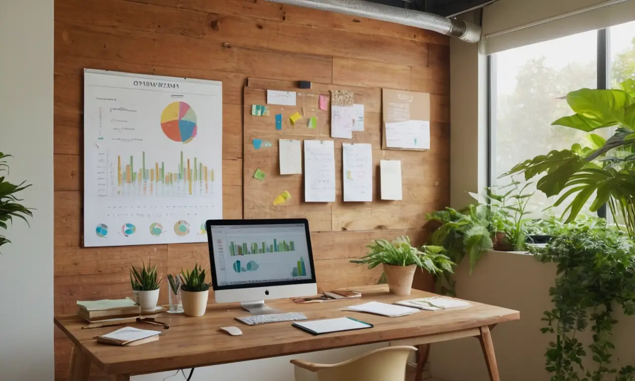 Bureau lumineux avec professionnels en discussion dynamique