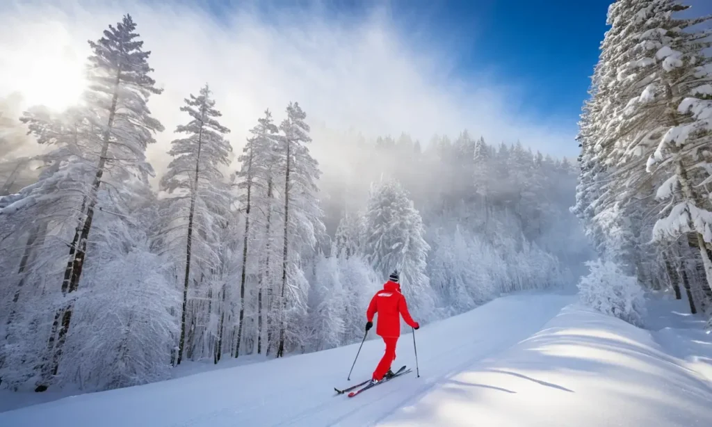 Un paysage hivernal serein et enchanteur