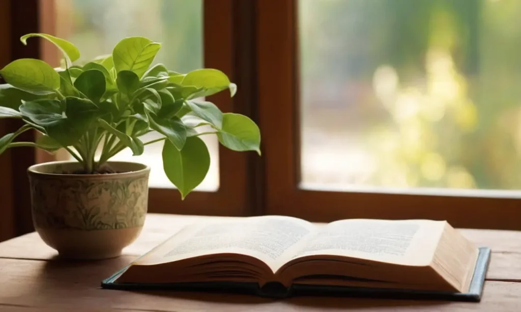 Un livre ouvert sur une table en bois