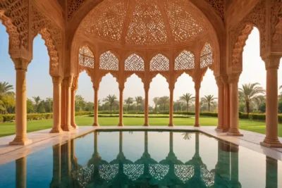 Dôme majestueux et jardins enchanteurs sharmonisent