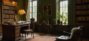 Un bureau sombre