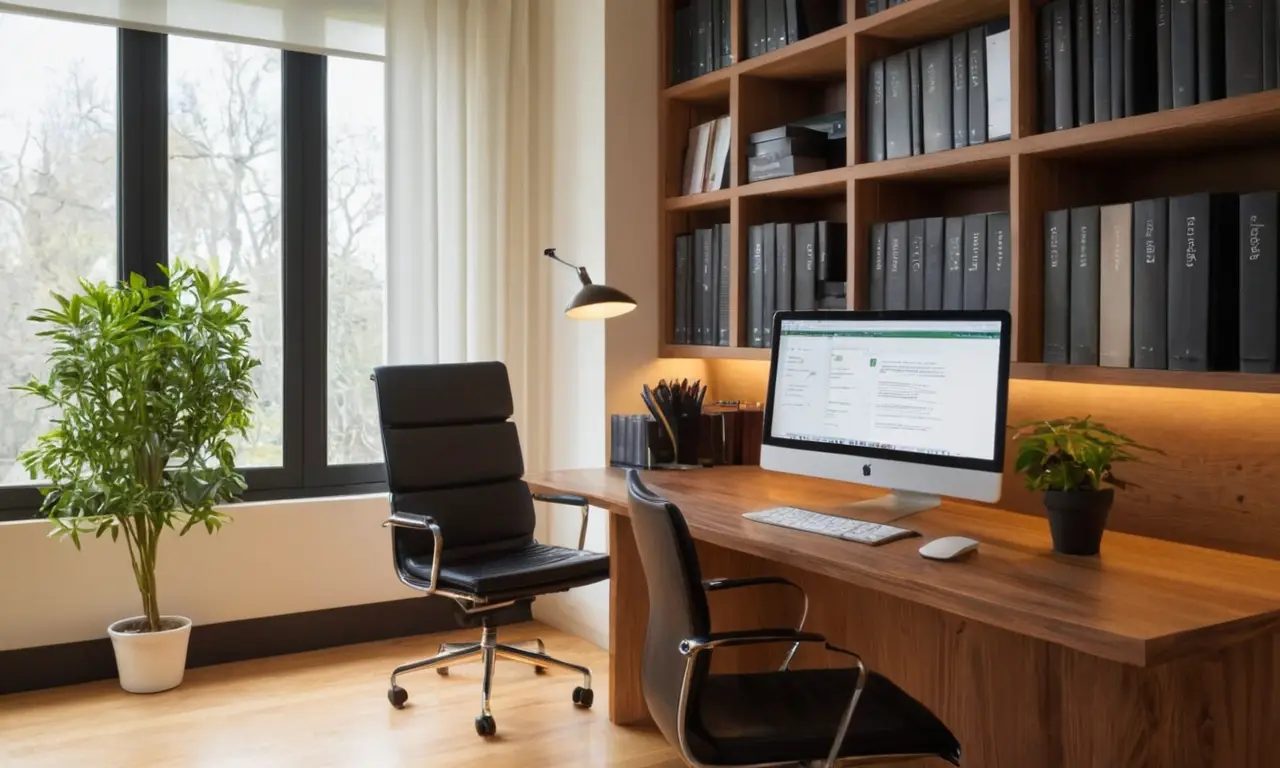Bureau moderne et lumineux, propice à la productivité