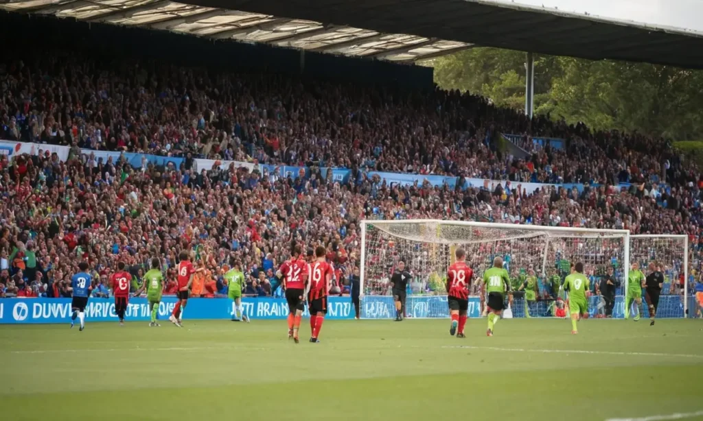 Stade de football vibrant