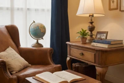 Un bureau chaleureux et inspirant