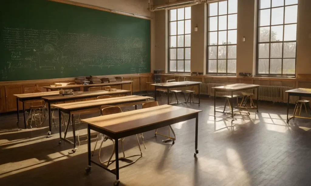 Salle de classe chaleureuse avec circuits électriques