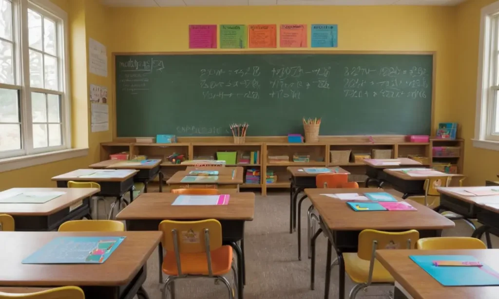 Une salle de classe lumineuse et accueillante