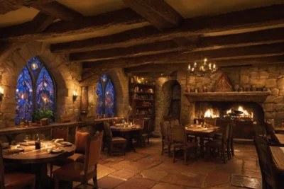 Une taverne animée pleine de vie