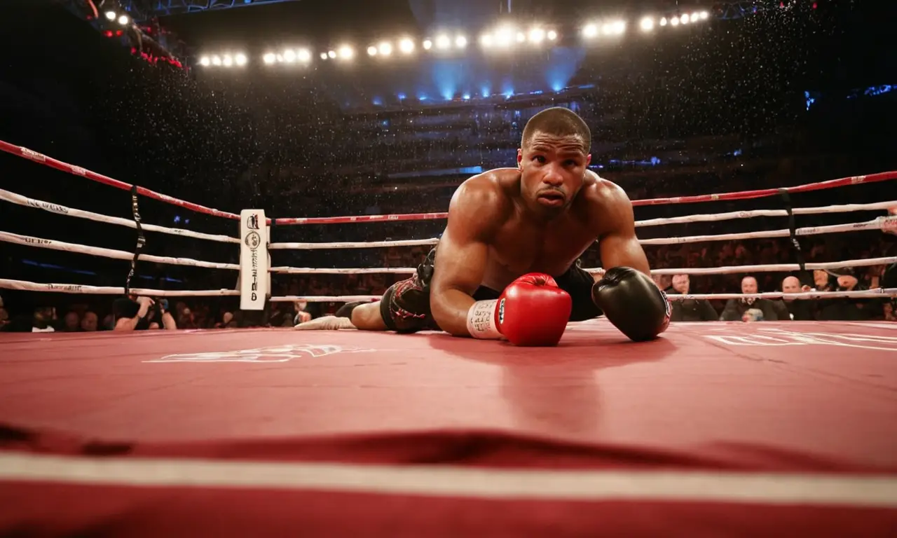Un ring de boxe chargé de tension