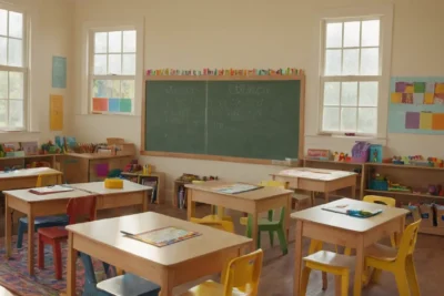 Une salle de classe ensoleillée et accueillante
