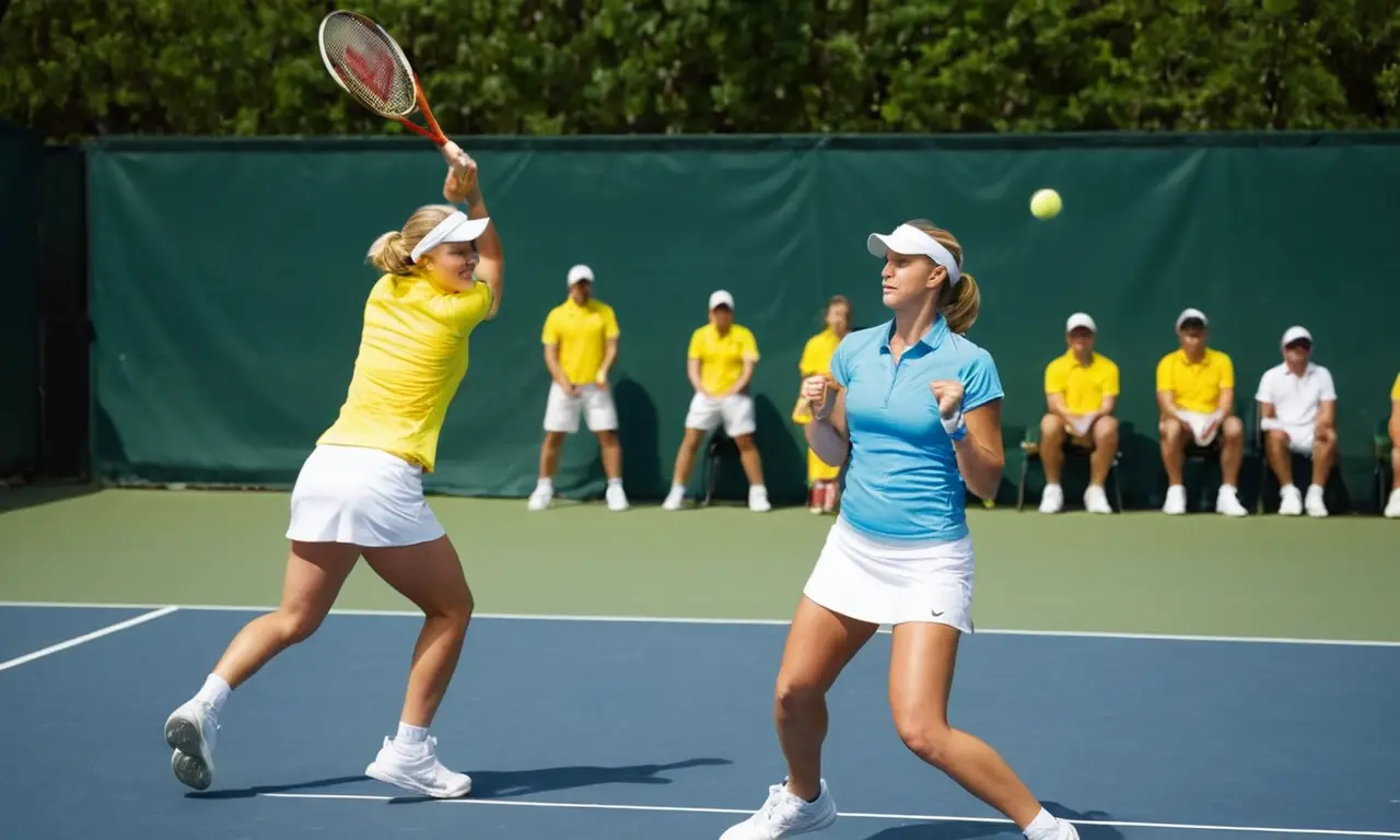 Court de tennis vibrant