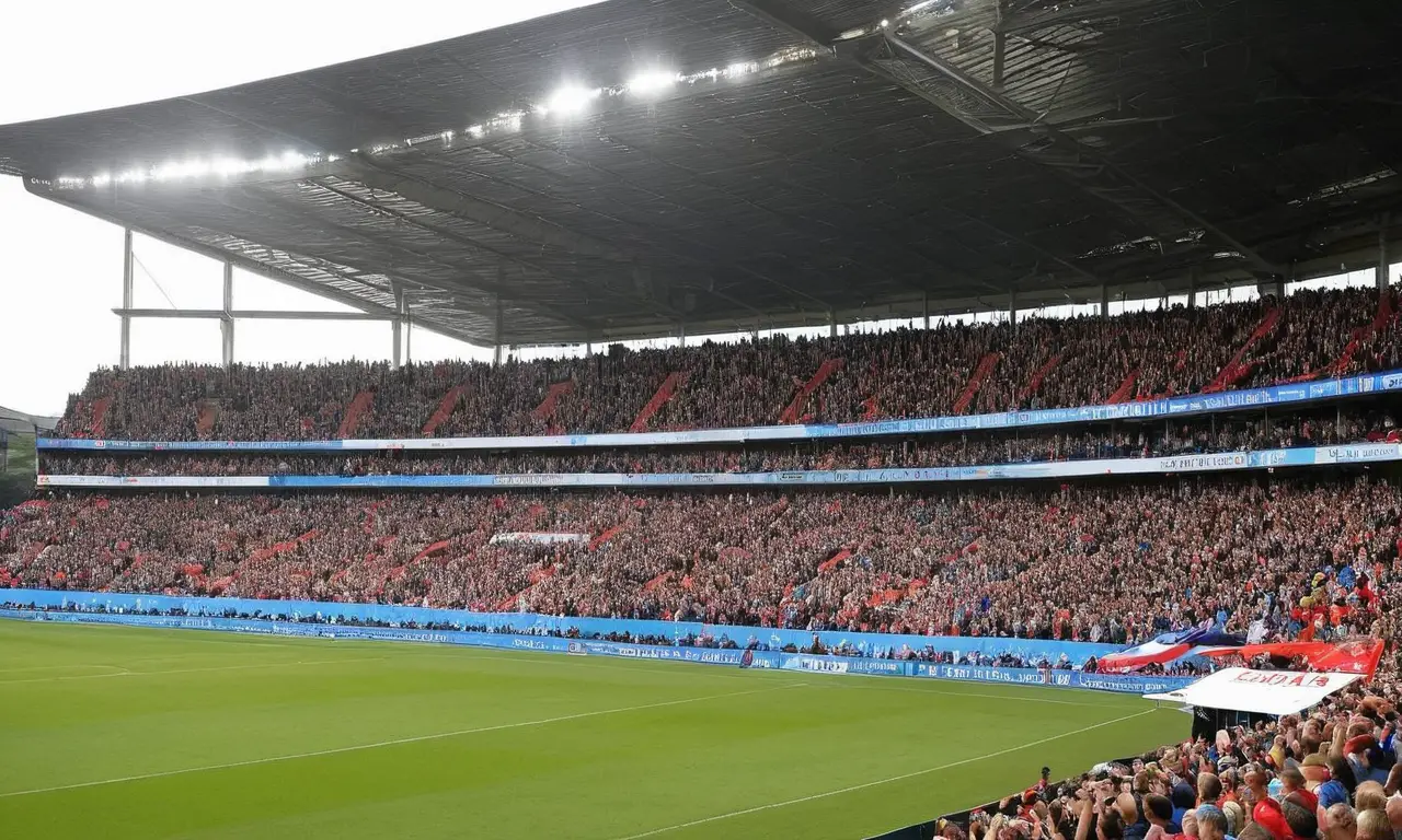 Stade vibrant, ambiance excitante et détails saisissants