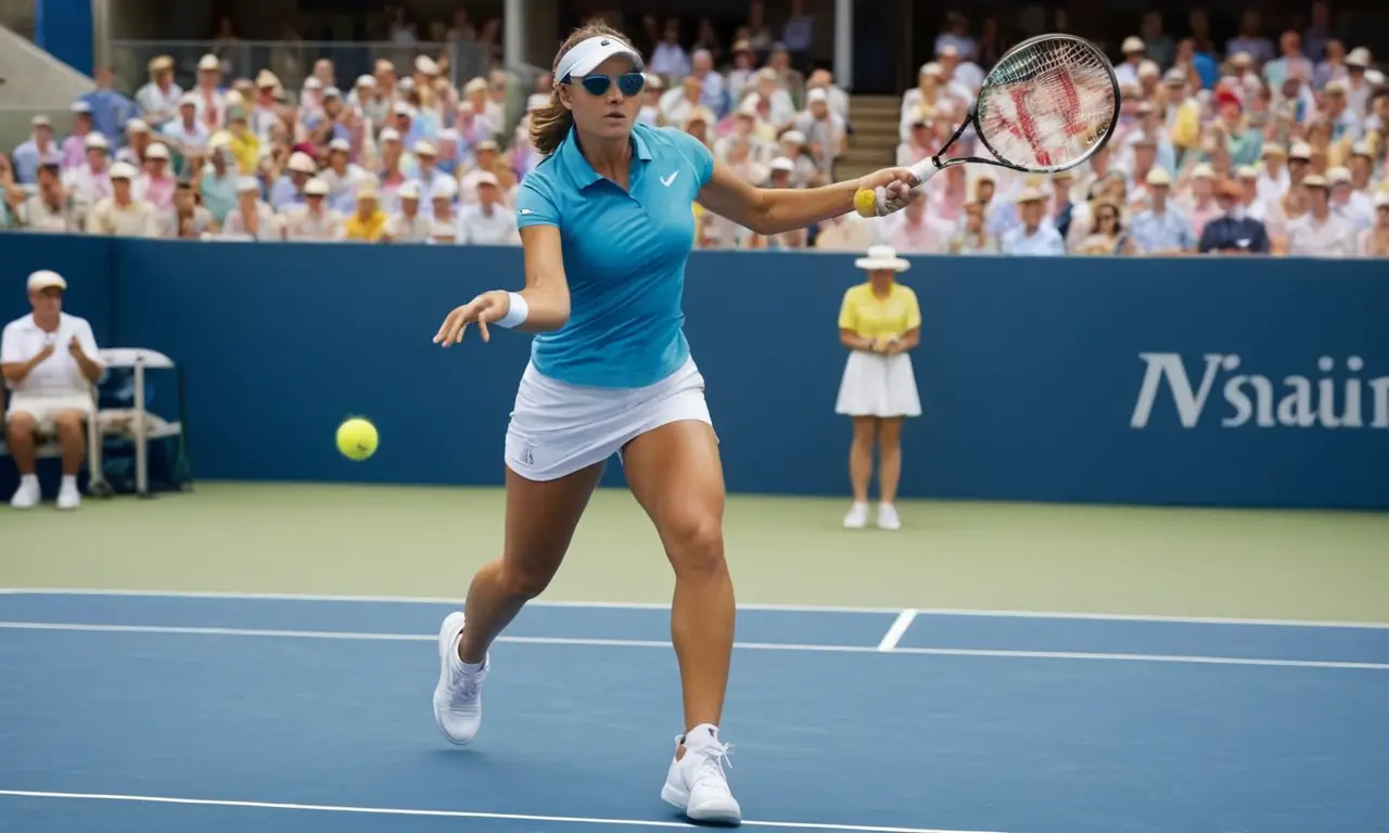 Un match de tennis animé sous le soleil