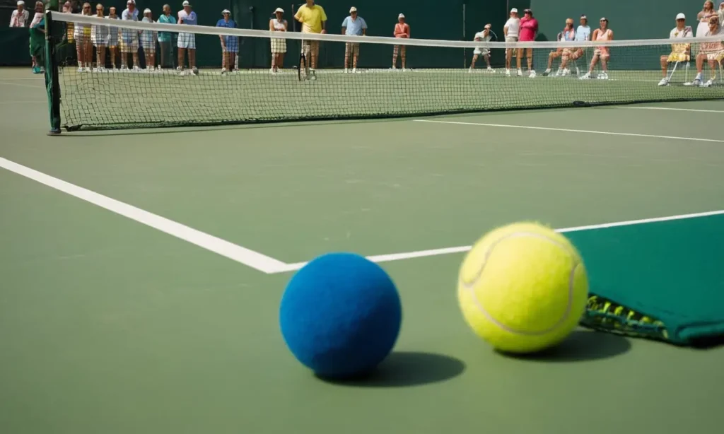 Court de tennis vibrant