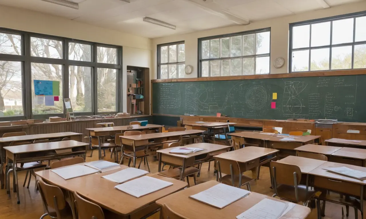 Classe dynamique avec lumière naturelle et étudiants