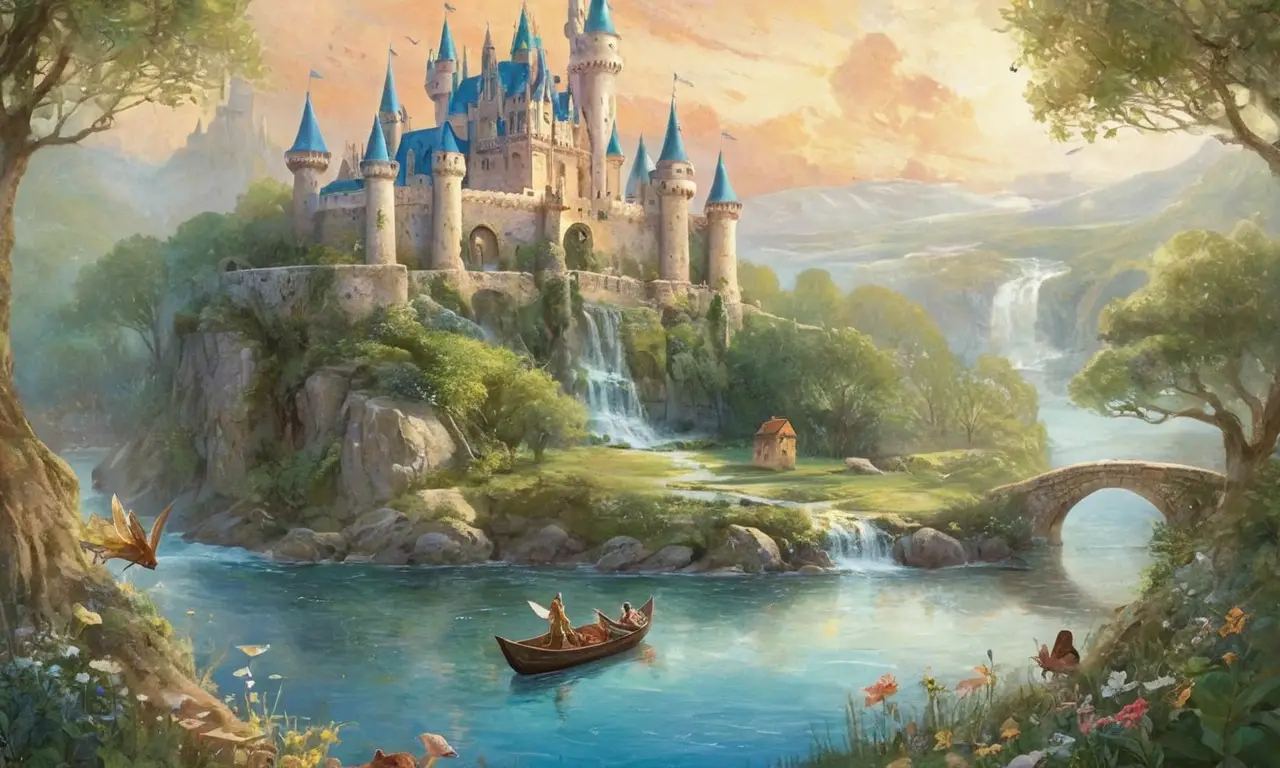 Illustrations enchantées avec couleurs douces et détails
