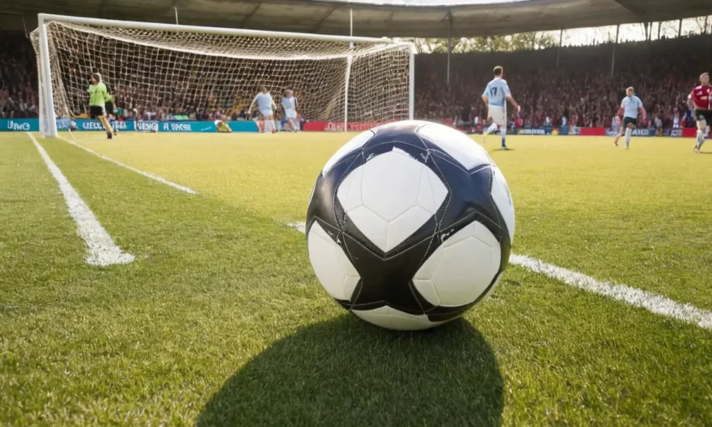 Terrain de foot vibrant