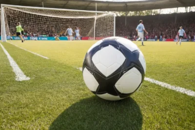 Terrain de foot vibrant