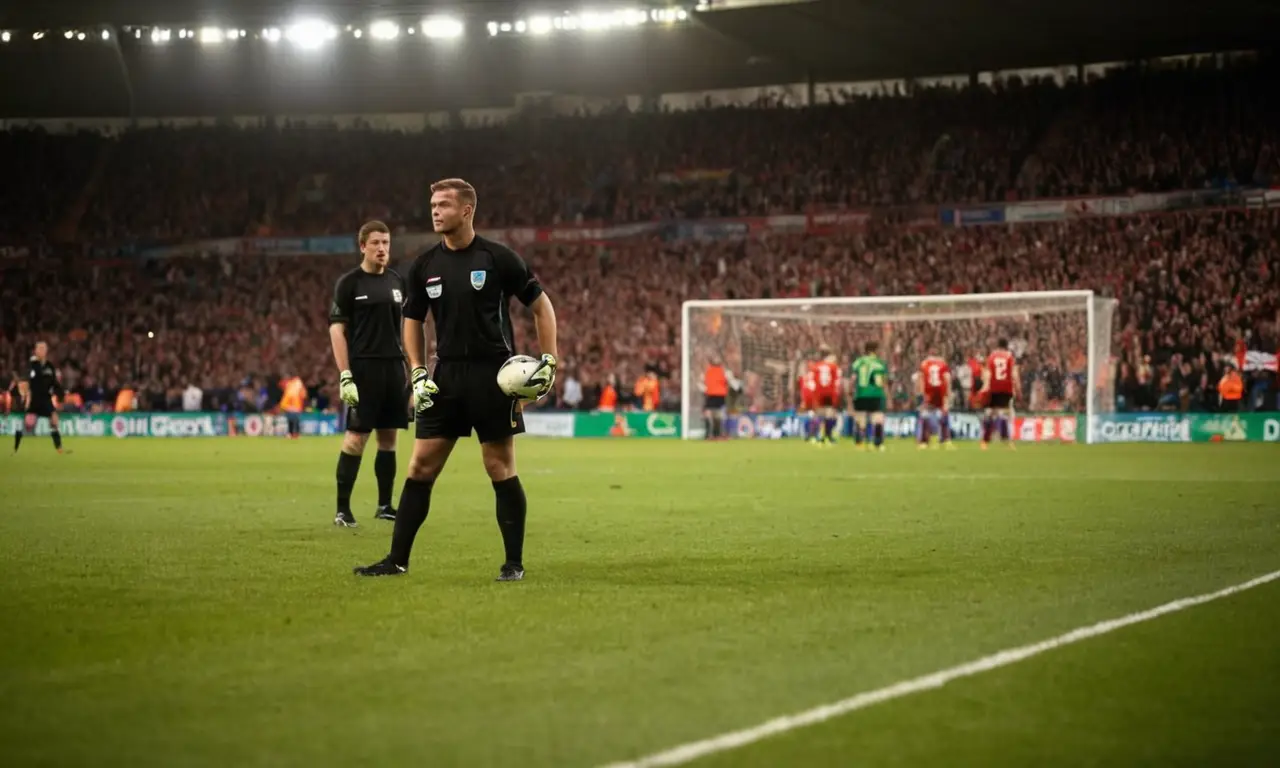 Un match de football intense et captivant
