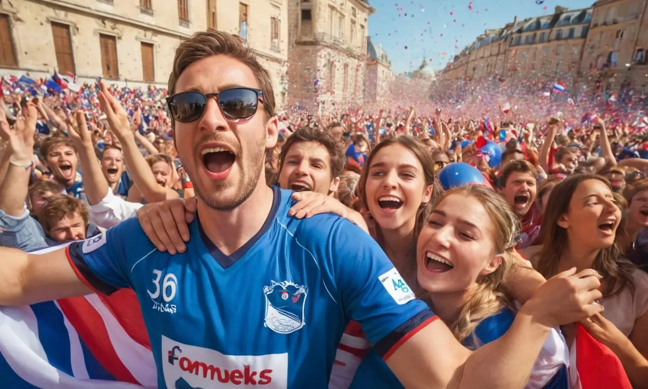 Fête éclatante de joie et dunité