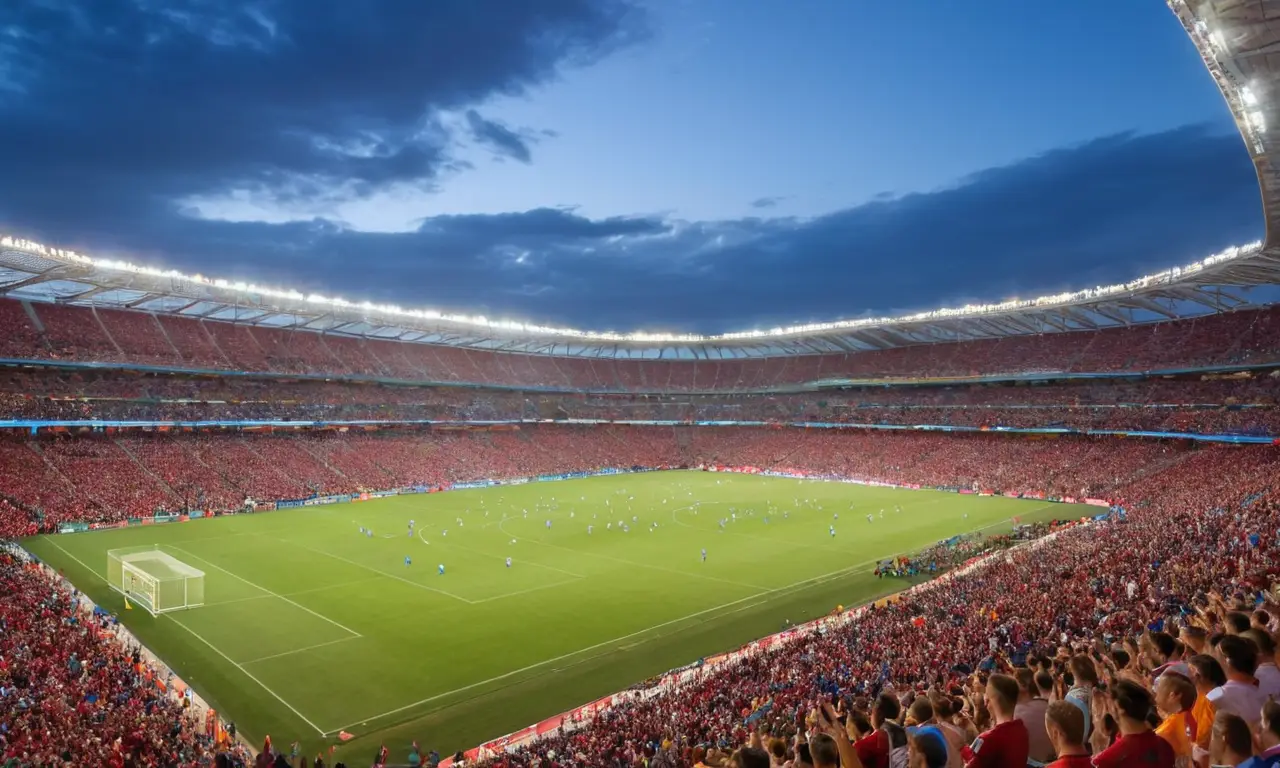 Un stade vibrant avec des fans passionnés