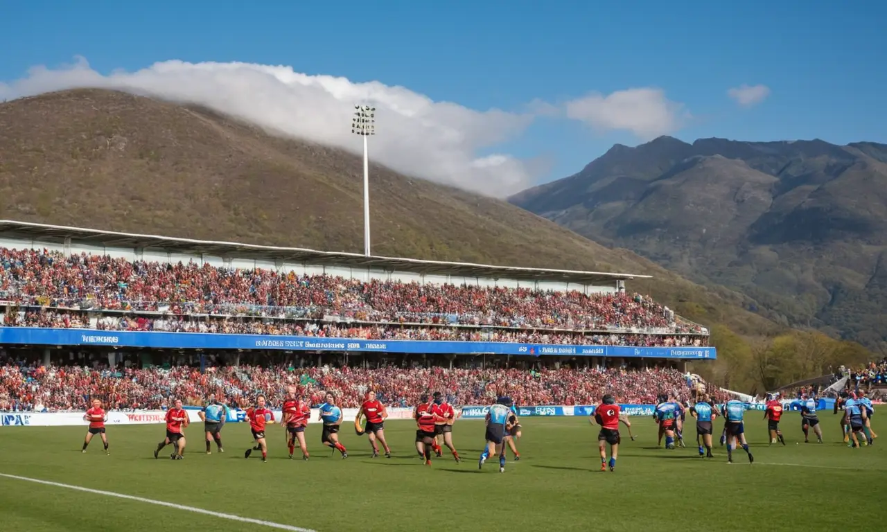 Un match de rugby plein de vie