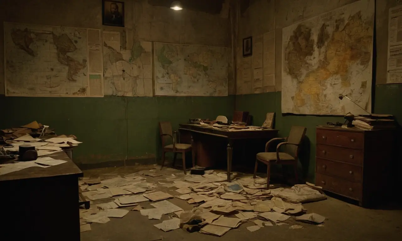 Bunker sombre, tension palpable et désespoir omniprésent