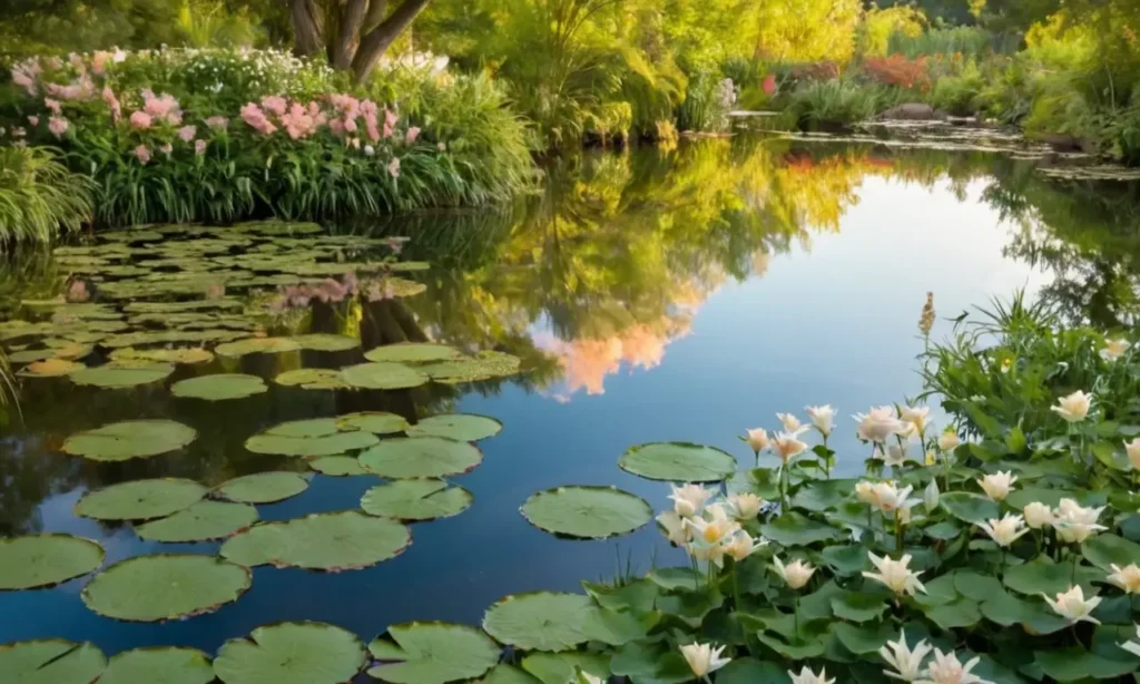 Couleurs douces et jardin paisible en harmonie