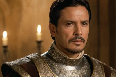 Portrait historique de Hernán Cortés en armure