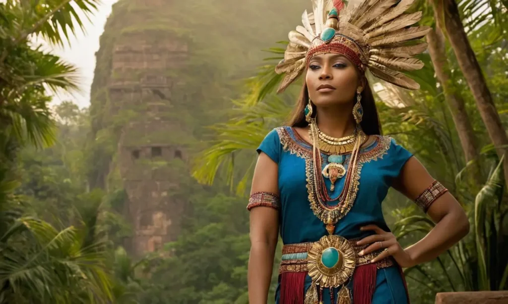 Figure majestueuse éclatante dans la jungle