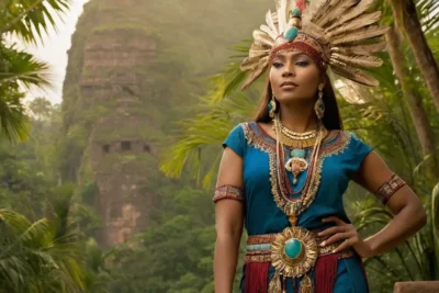 Figure majestueuse éclatante dans la jungle
