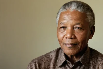 Portrait puissante de Mandela