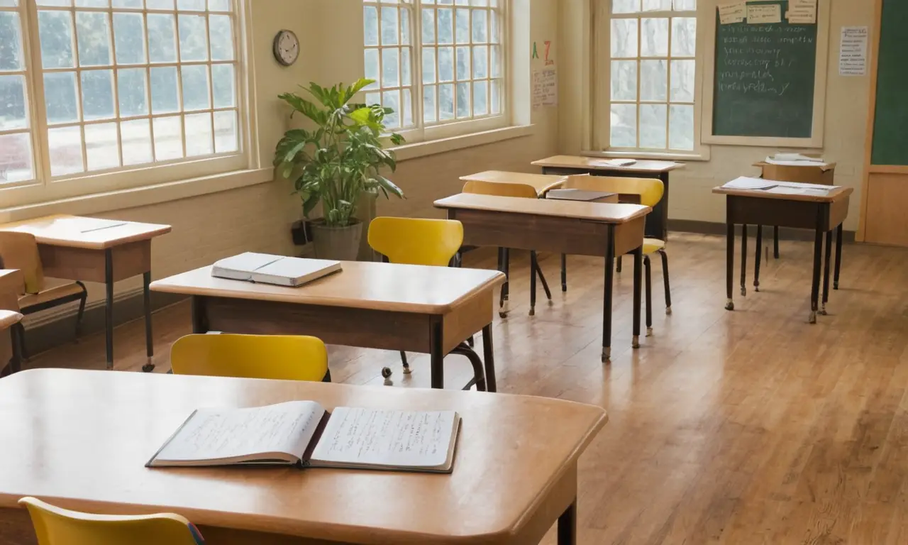 Salle de classe lumineuse et inspirante