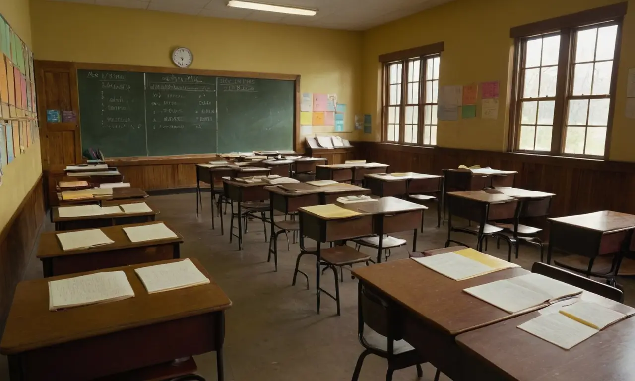 Une salle de classe animée et lumineuse