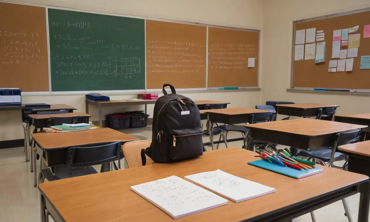 Salle de classe organisée, lumière et concentration