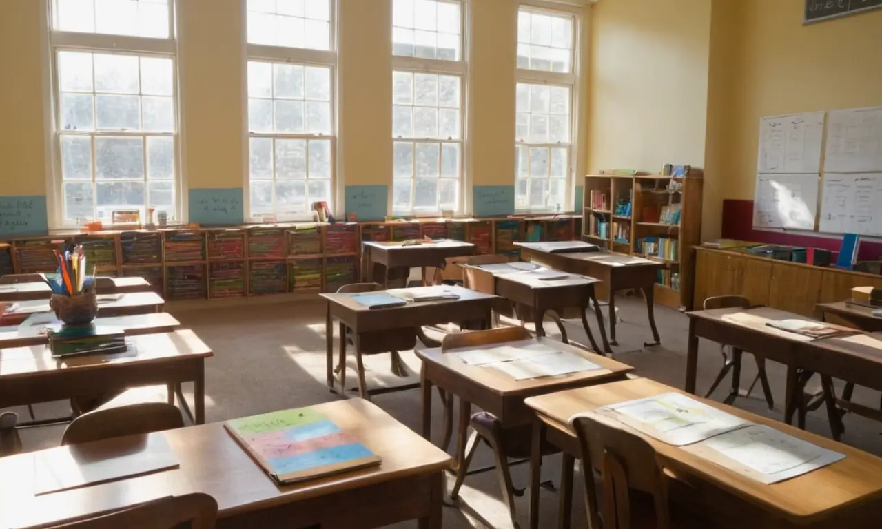 Une classe lumineuse et ordonnée
