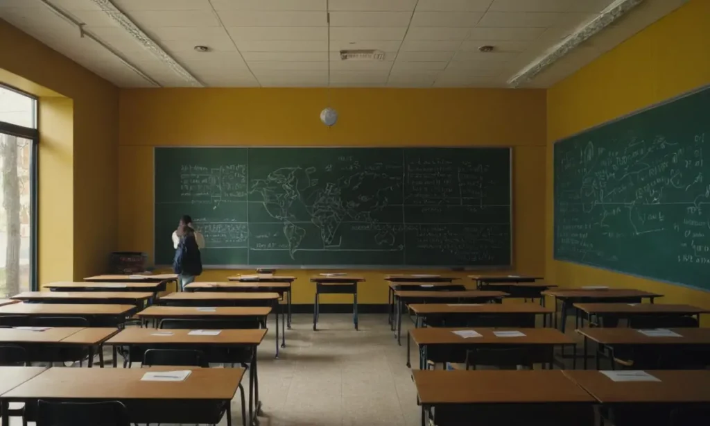 Salle de classe animée