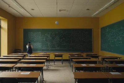 Salle de classe animée