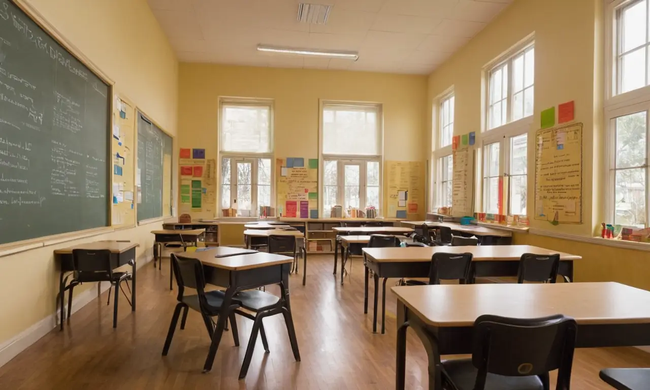 Une salle de classe chaleureuse et stimulante