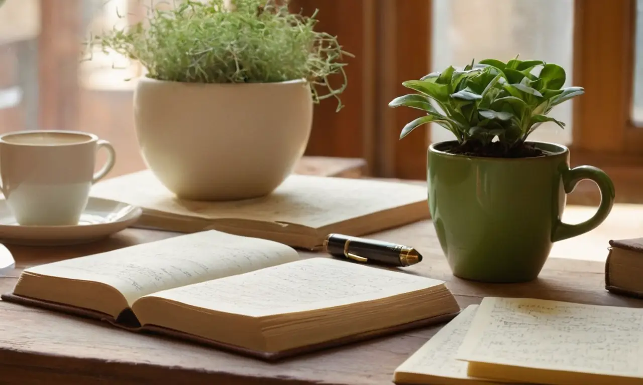 Un bureau chaleureux, ambiance détude inspirante
