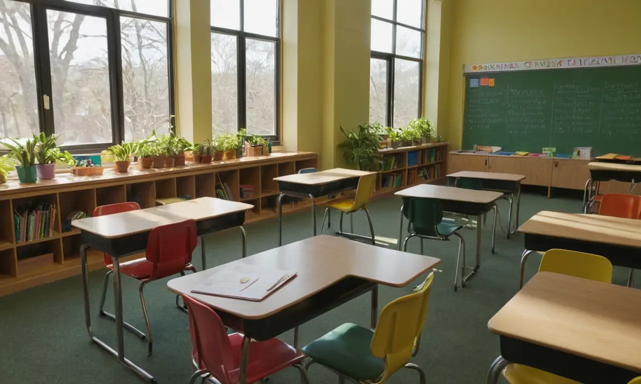 Une classe éclairée, ordonnée et vivante