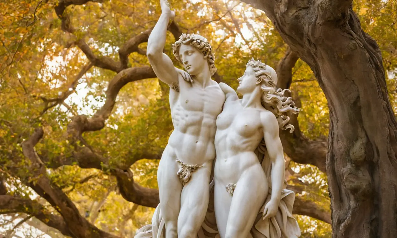 Statue dApollon et Daphné, émotion et mouvement