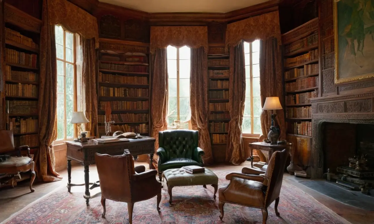 Chambre détude chaleureuse et propice à la lecture