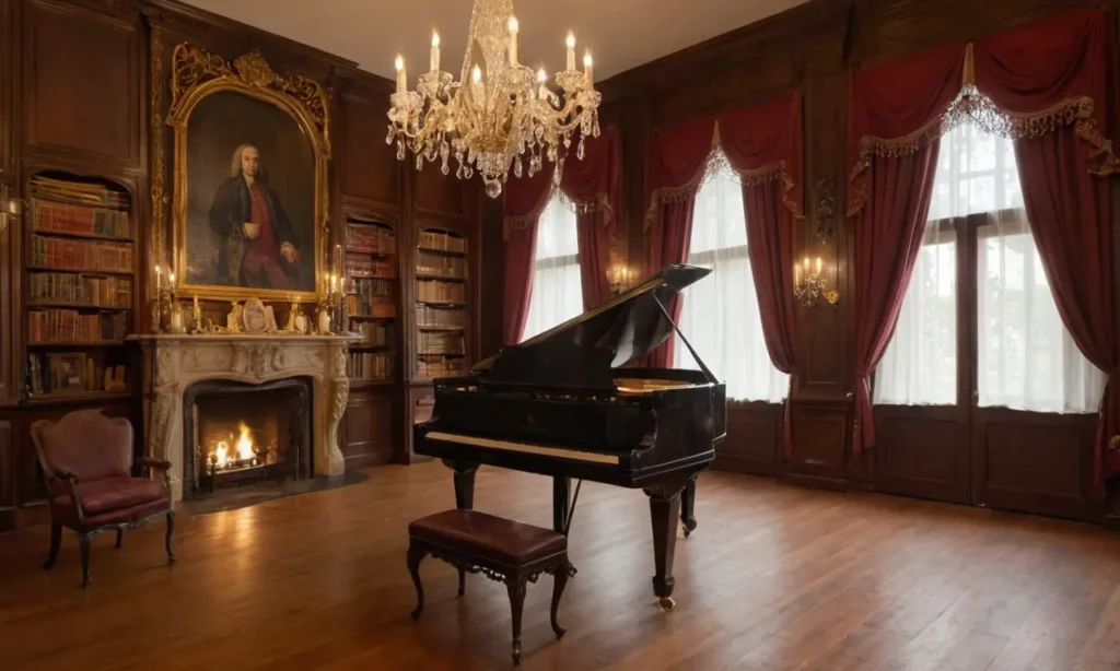 Une pièce ornée évoquant la légende de Bach